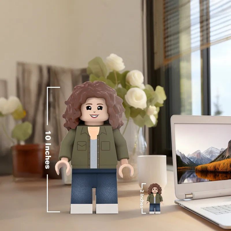 Personalizowana figurka 3D na prezent dla niej, świąteczna, z podobizną