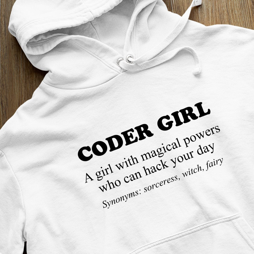 Bluza z kapturem Coder Girl