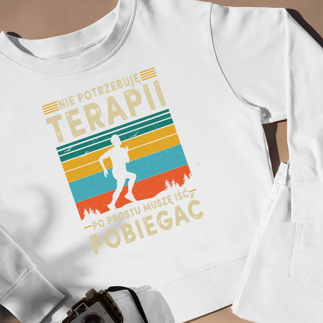 Bluza Unisex Terapia, Pobiegać