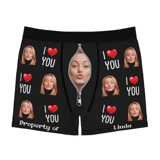 Bokserki Meskie Ze Zdjeciem Dziewczyny I love you