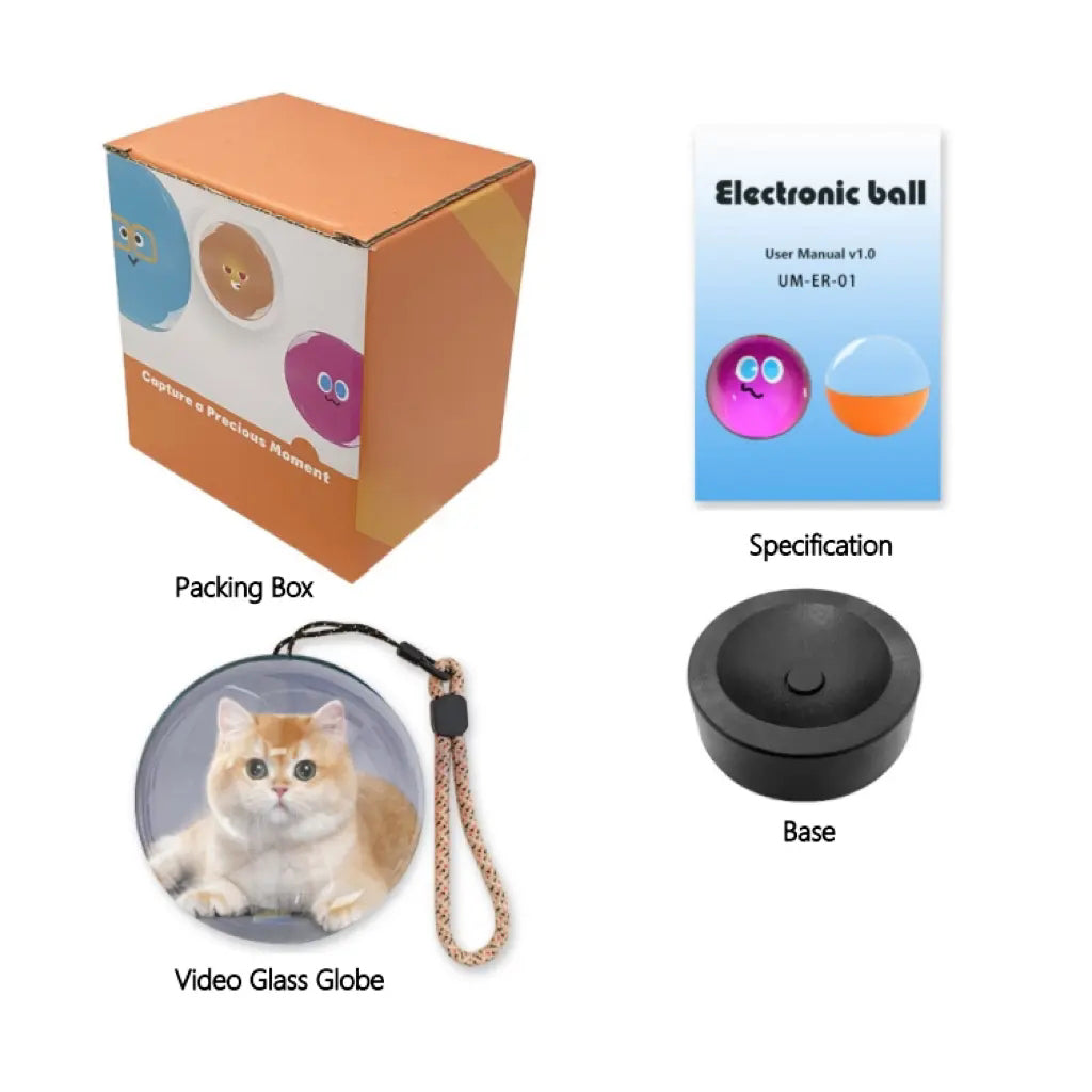 WiFi Version Mobile App Direct Video & Photo Transfer Glass Video Globe Playable Video Gift Sphere for Valentine’s Day Birthday & Christmas