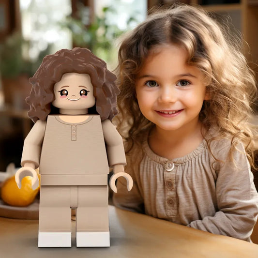 3D Print Custom Giant Minifigs Personalized Photo Giant Minifigs Turn Your Photo into Minifigs Gifts for Daughter