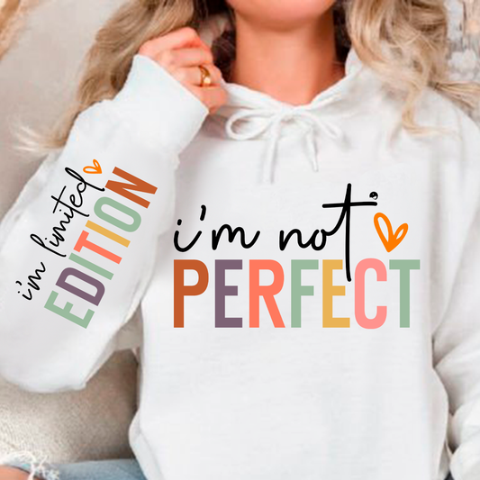 Bluza z kapturem I'm not perfect 