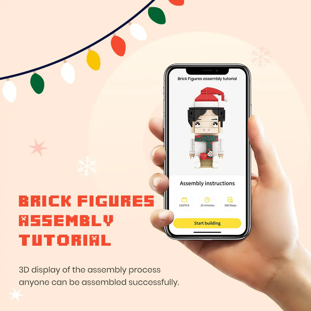Fully Body Customizable Rottweiler 1 Dog Photo Custom Brick Figures Small Particle Block Brick Me Figures Customized Rottweiler Only