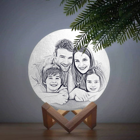 Lampa 3D z personalizowanym zdjęciem na Dzień Babci i Dziadka, prezent dla dziadków