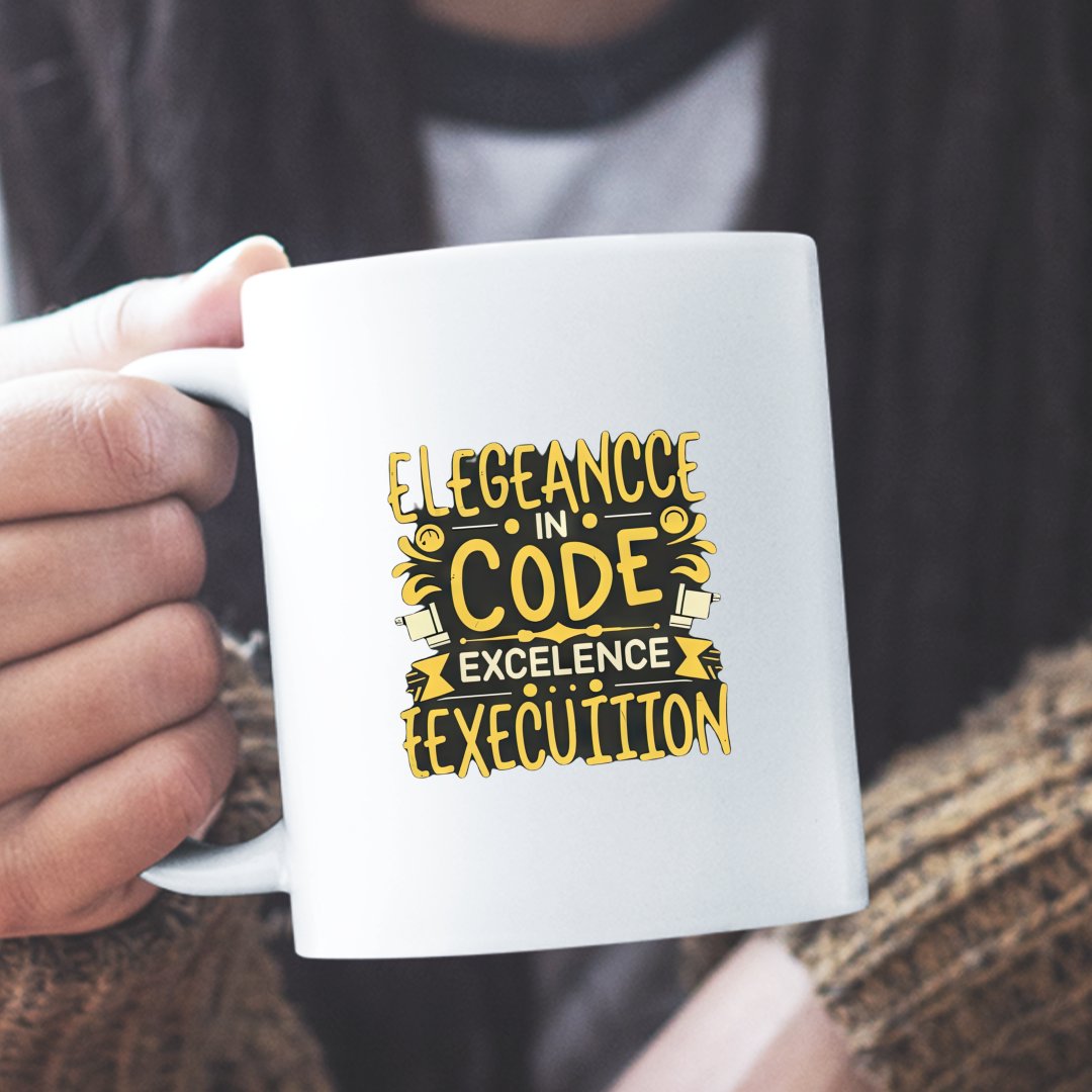 Prezent Dla Informatyka Programisty Kubek Elegannce In Code Exellence In Execution