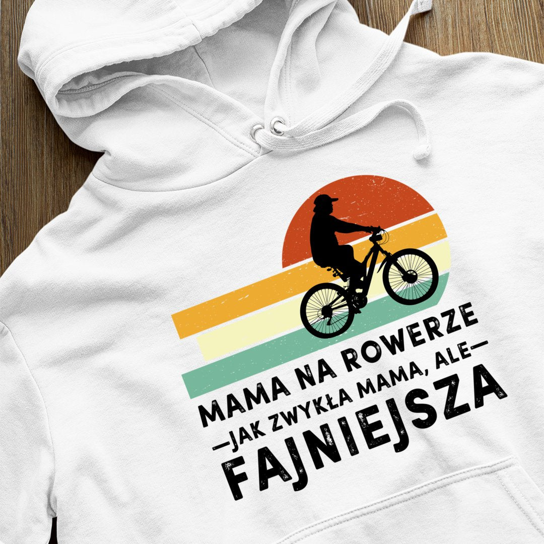 Bluza z kapturem Mama Na Rowerze