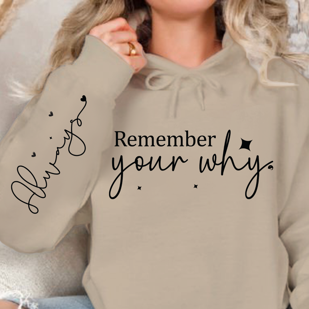Bluza z kapturem Remember your why