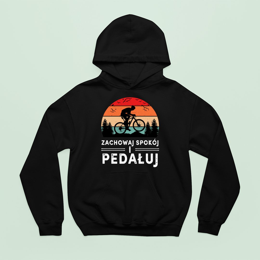 Bluza z kapturem Spokój, Pedałuj