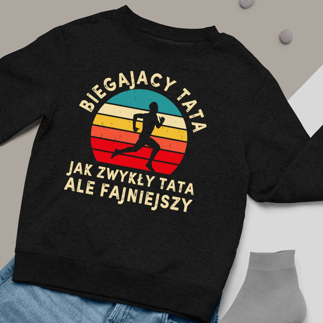 Bluza Unisex Biegajacy Tata, Fajniejszy