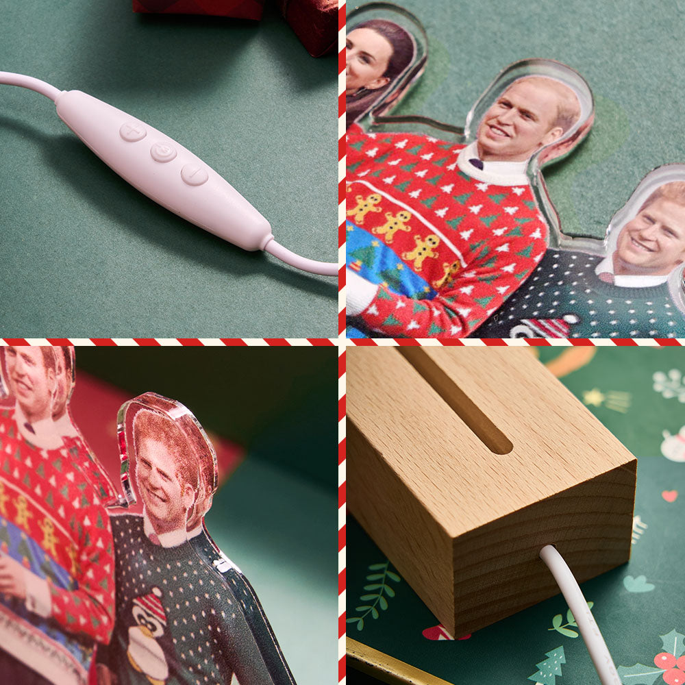 Plexi 3D LED z personalizowanym zdjęciem na Dzień Babci i Dziadka