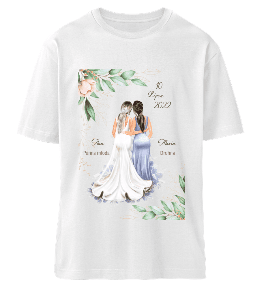 T-Shirt personalizowany - panna młoda i druhna