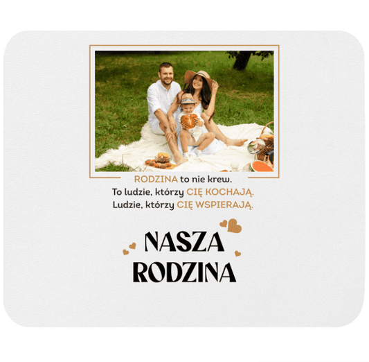 Podkładka pod mysz ze zdjęciem Twojej rodziny