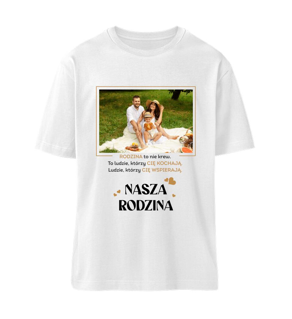 Personalizowana koszulka dla rodziny z własnym zdjęciem i napisem