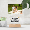 Pleksi - zdjęcie rodziny z napisem