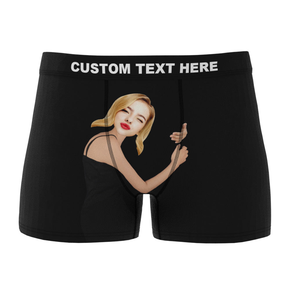 Personalizowane bokserki z zdjęciem dla pary na rocznicę lub walentynki