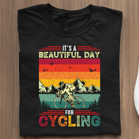 Koszulki Rowerowe Śmieszne It's A Beautiful Day For Cycling