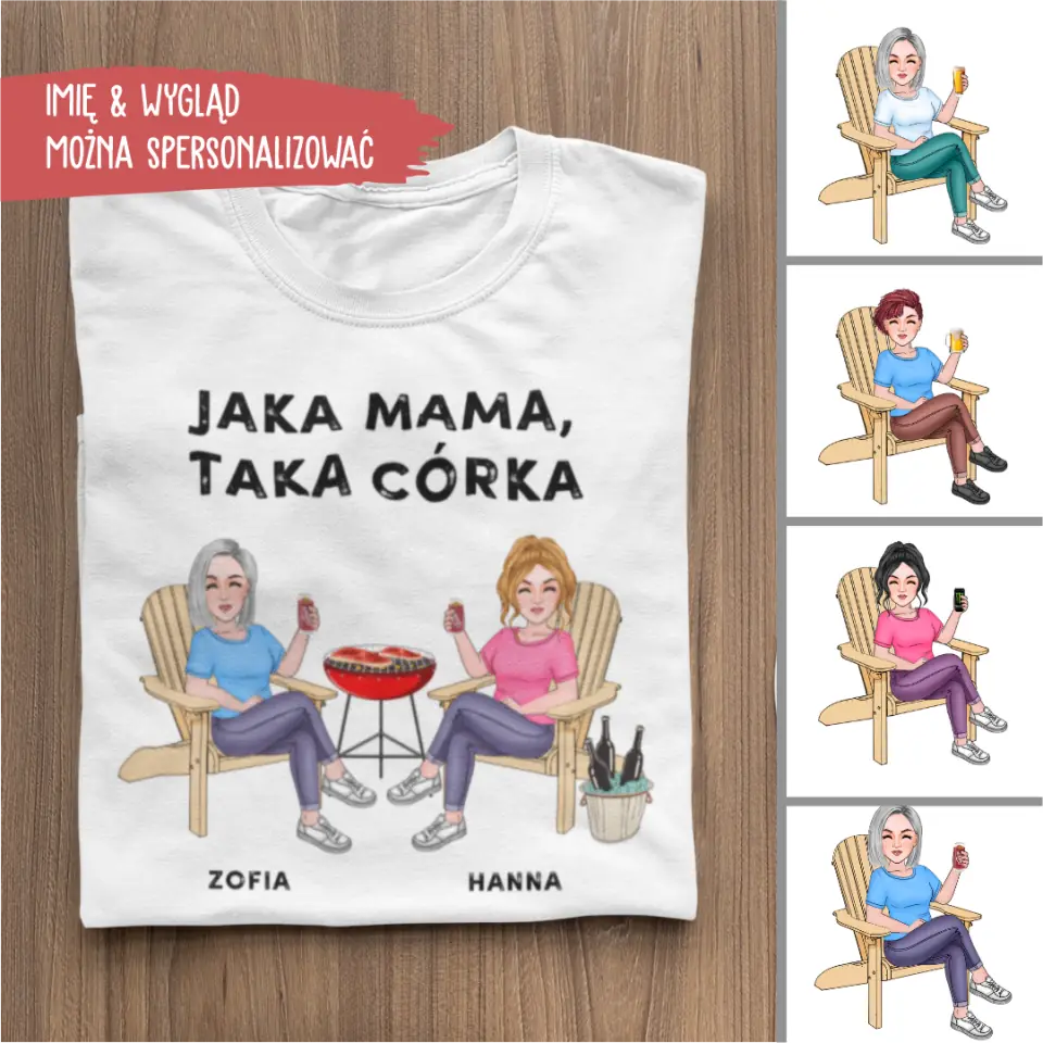 Koszulka Dzien Mamy Prezenty Jaka Mama, taka Córka