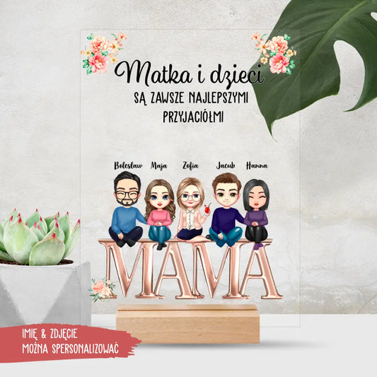 Szkło akrylowe - Mama