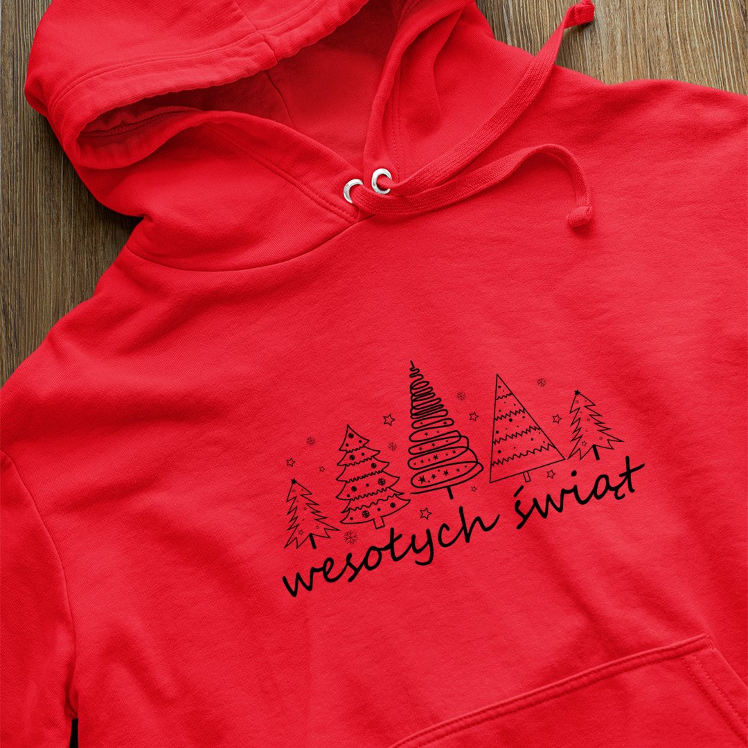 Bluza z kapturem Wesołych Świąt