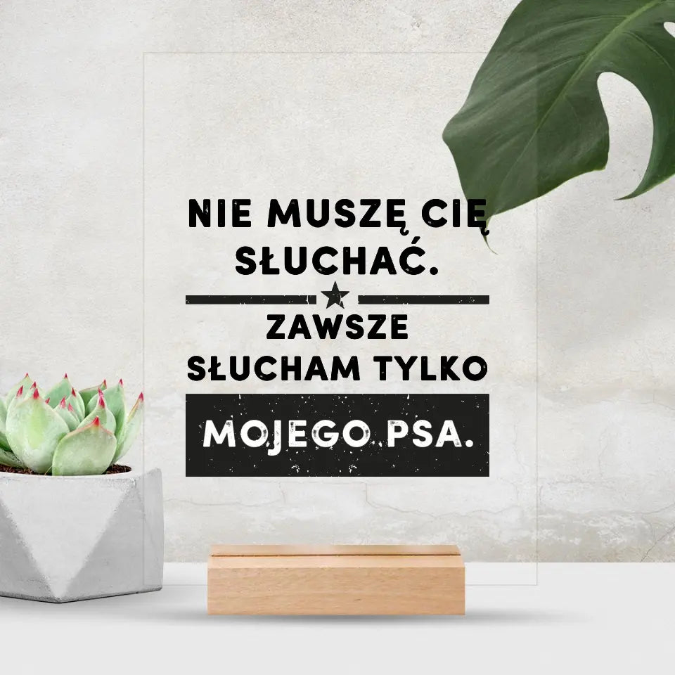 Nie muszę cię słuchać