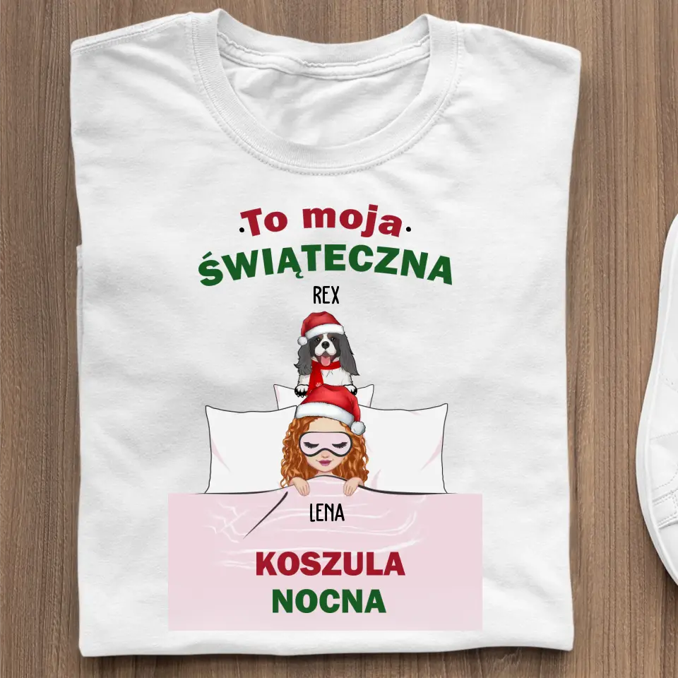 To moja świąteczna koszula nocna