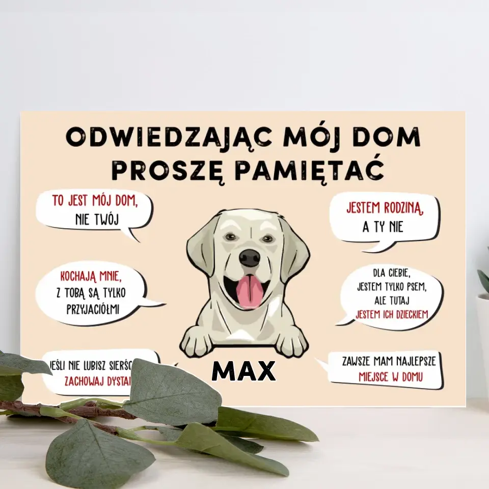 Odwiedzając mój dom proszę pamiętać