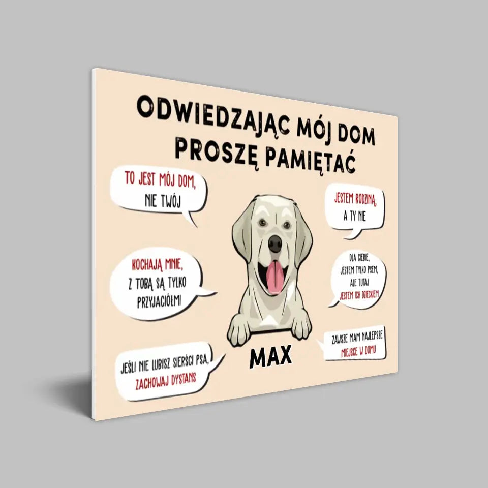 Odwiedzając mój dom proszę pamiętać