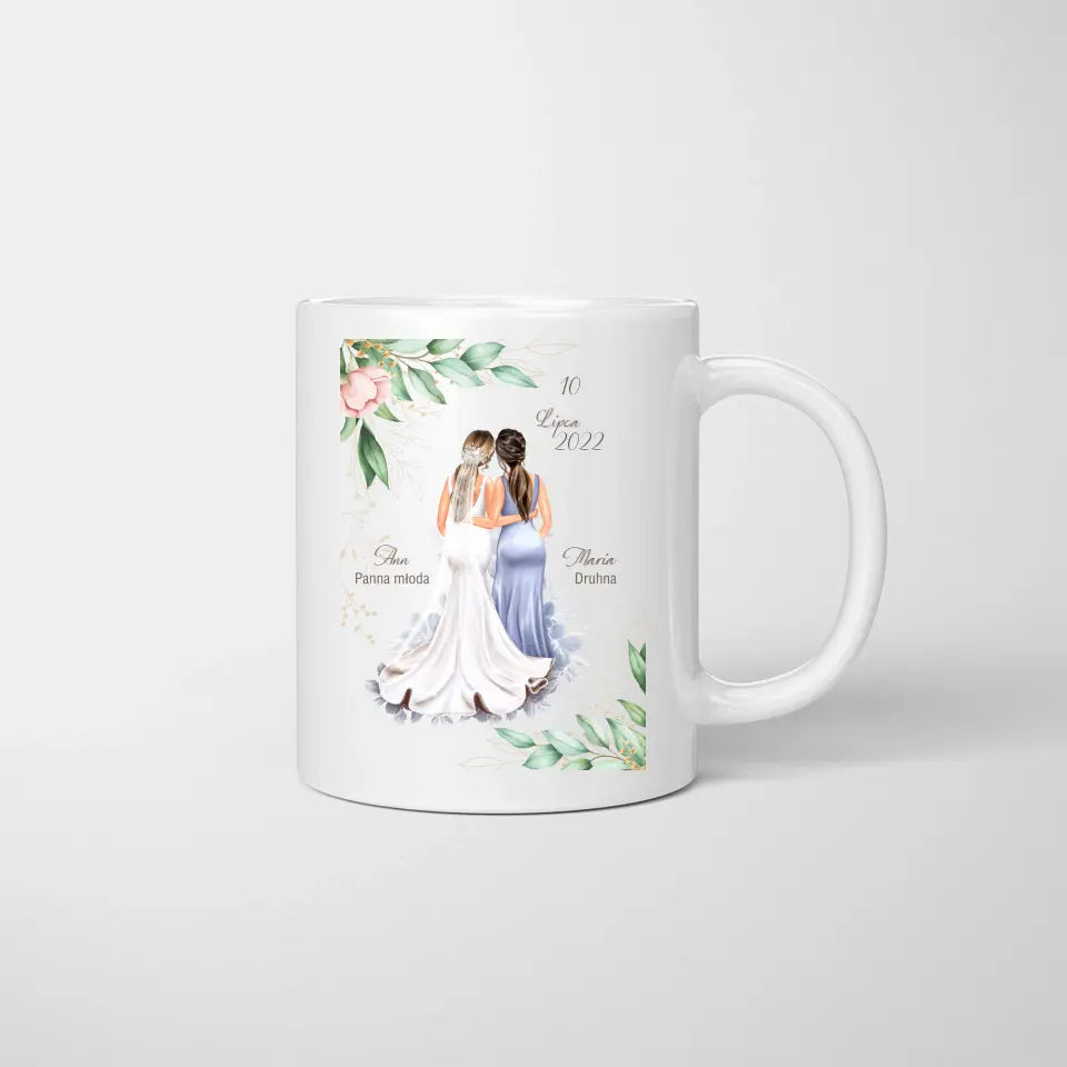 Panna młoda i druhna - kubek personalizowany
