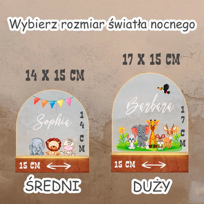 Lampka nocna - Zwierząt