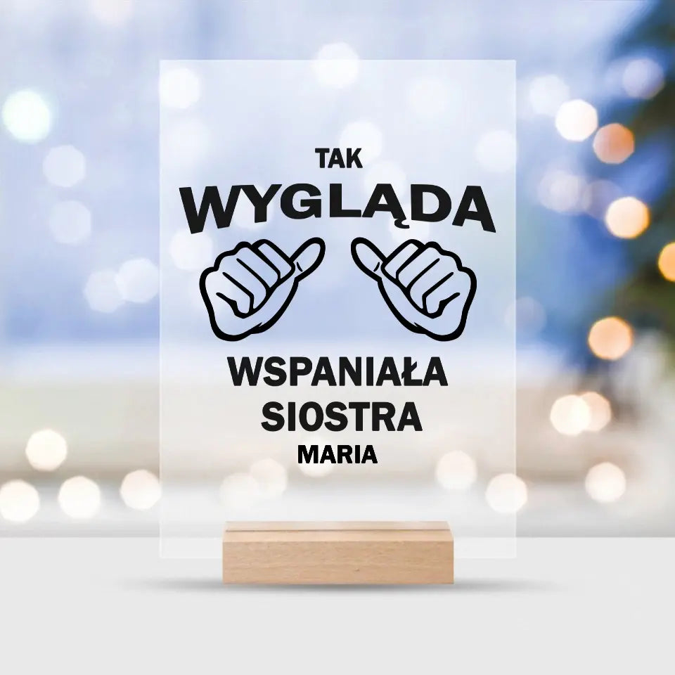 Tak wygląda wspaniała siostra