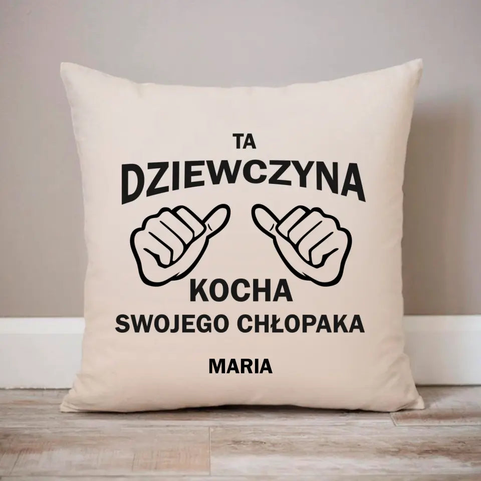 Ta dziewczyna kocha swojego chłopaka