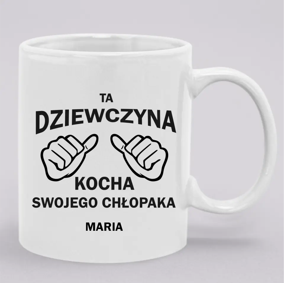 Ta dziewczyna kocha swojego chłopaka