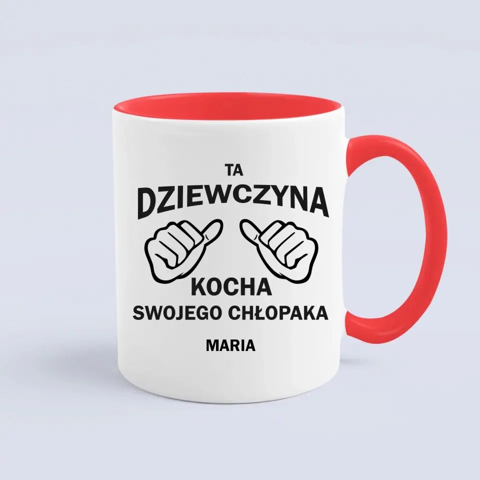 Ta dziewczyna kocha swojego chłopaka