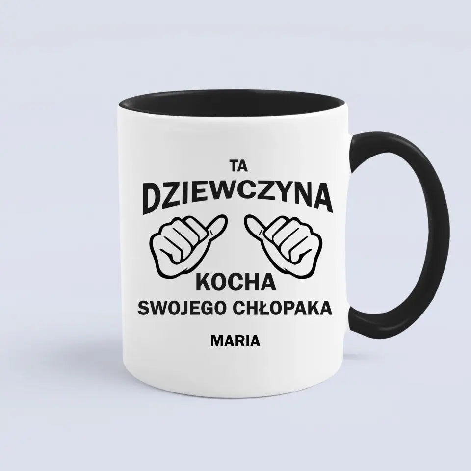Ta dziewczyna kocha swojego chłopaka