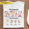 Najlepsza mama na świecie z imionami dzieci