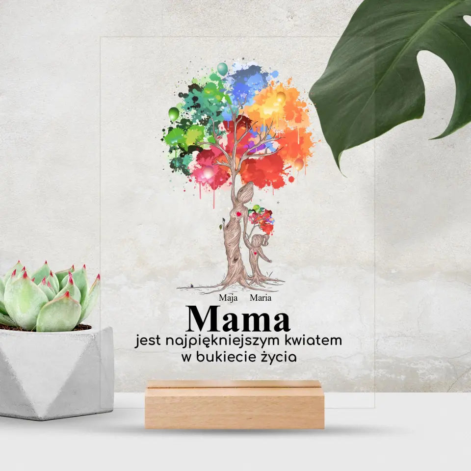 Mama jest najpiękniejszym kwiatem w bukiecie życia