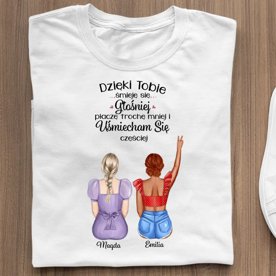 Dla siostry Dzięki Tobie śmieję się głośniej