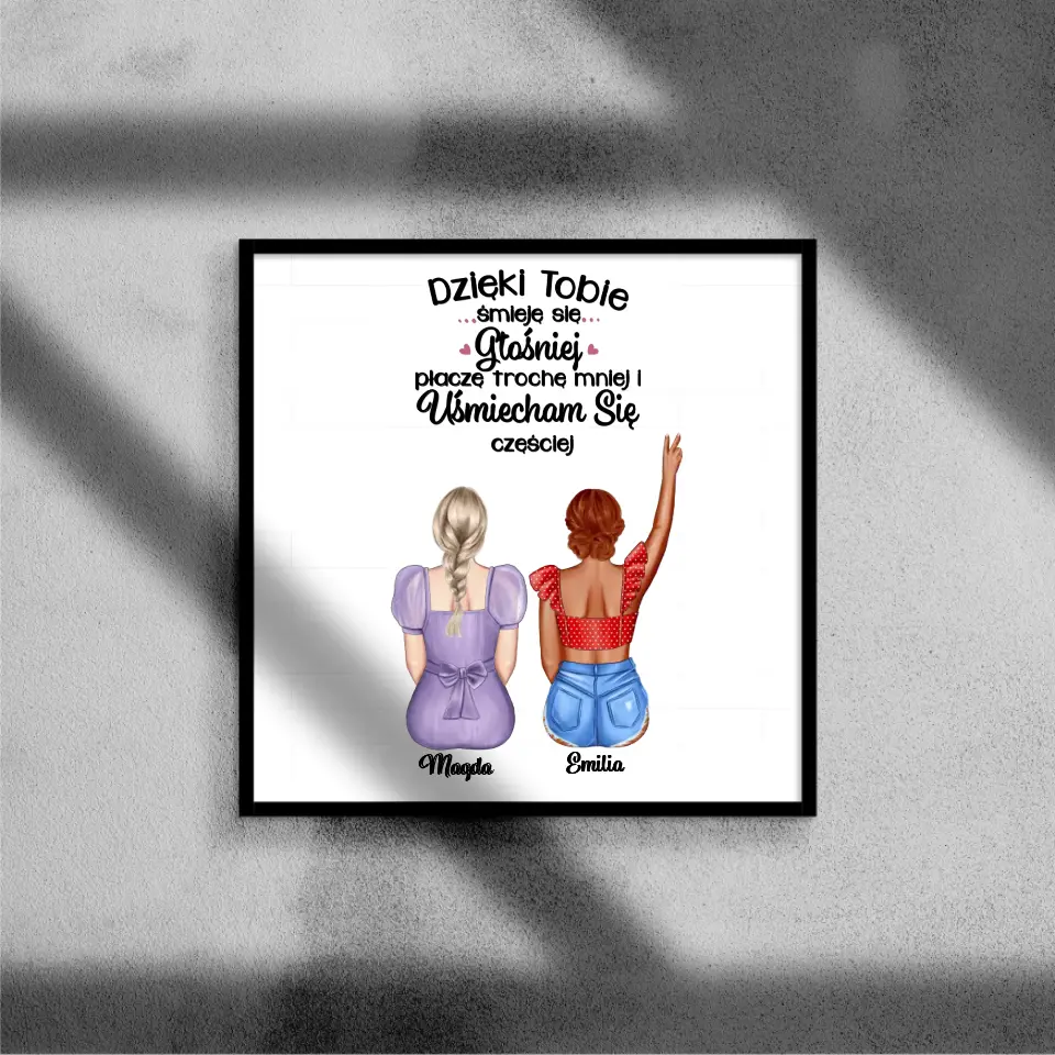 Dla siostry Dzięki Tobie śmieję się głośniej