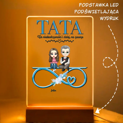 Szkło akrylowe - Tata na zawsze