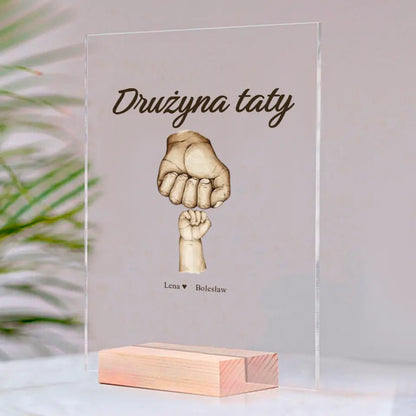 Szkło akrylowe - Drużyna taty