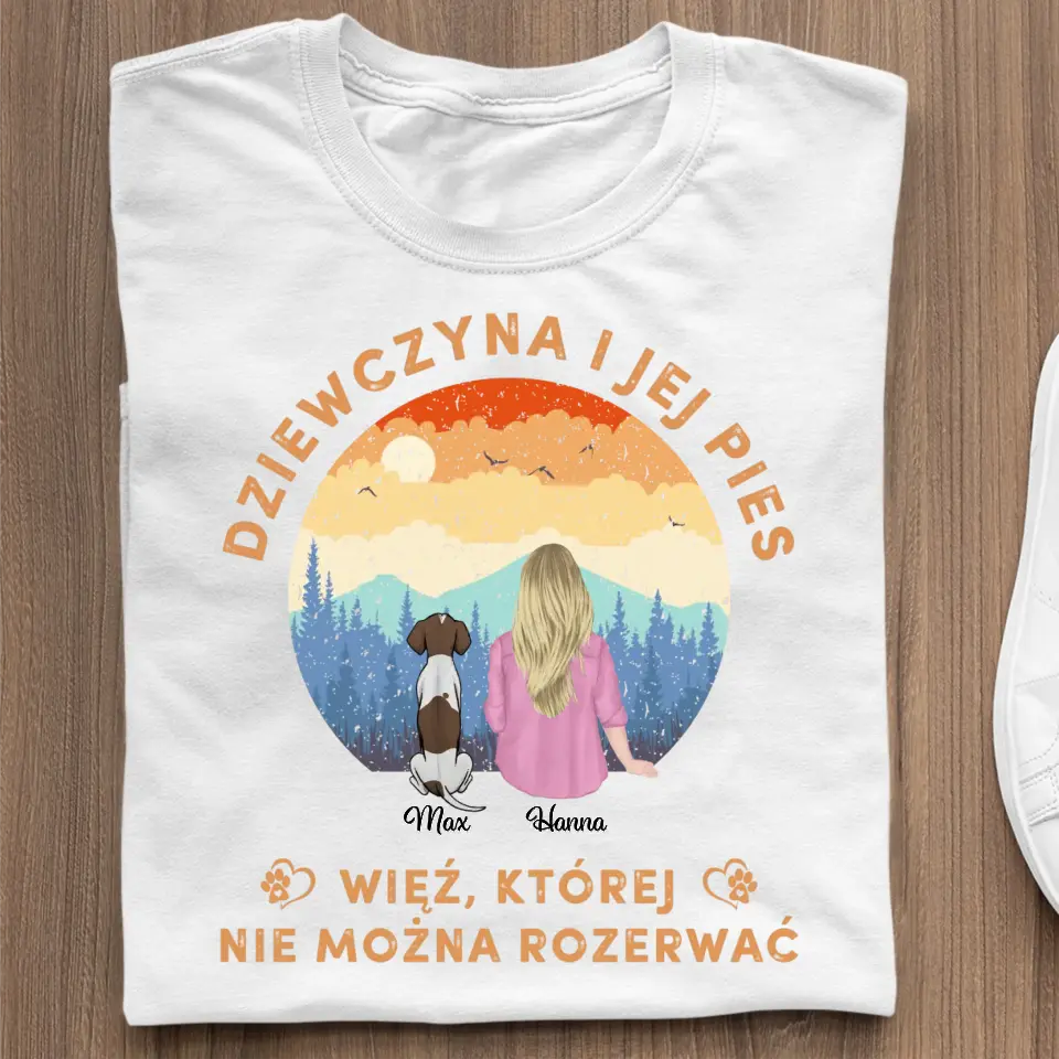 Prezent Dziewczyna i jej pies. Więź, której nie można rozerwać