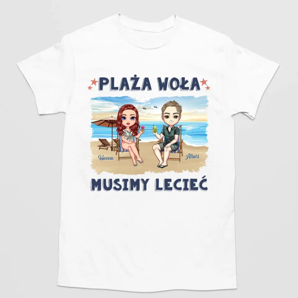 Plaża woła