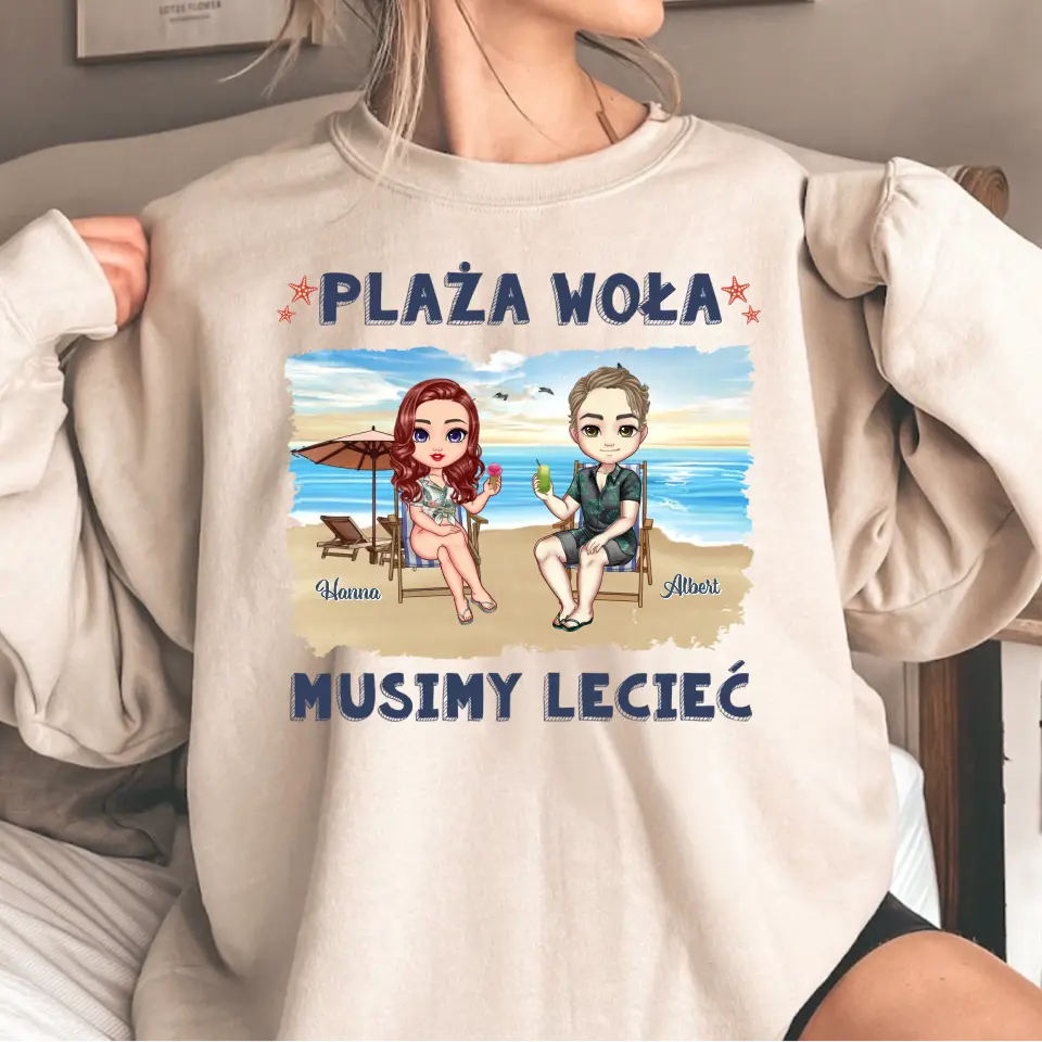 Plaża woła