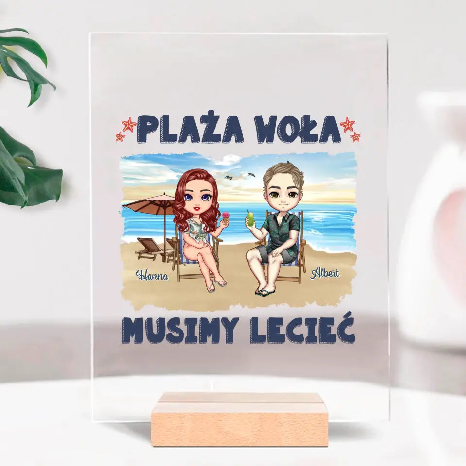 Plaża woła