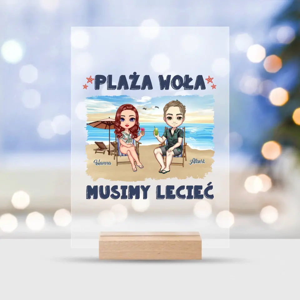 Plaża woła