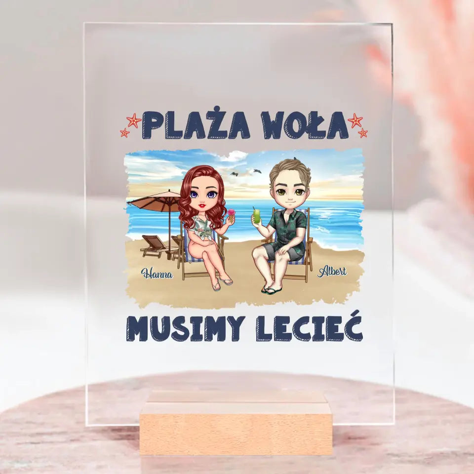 Plaża woła