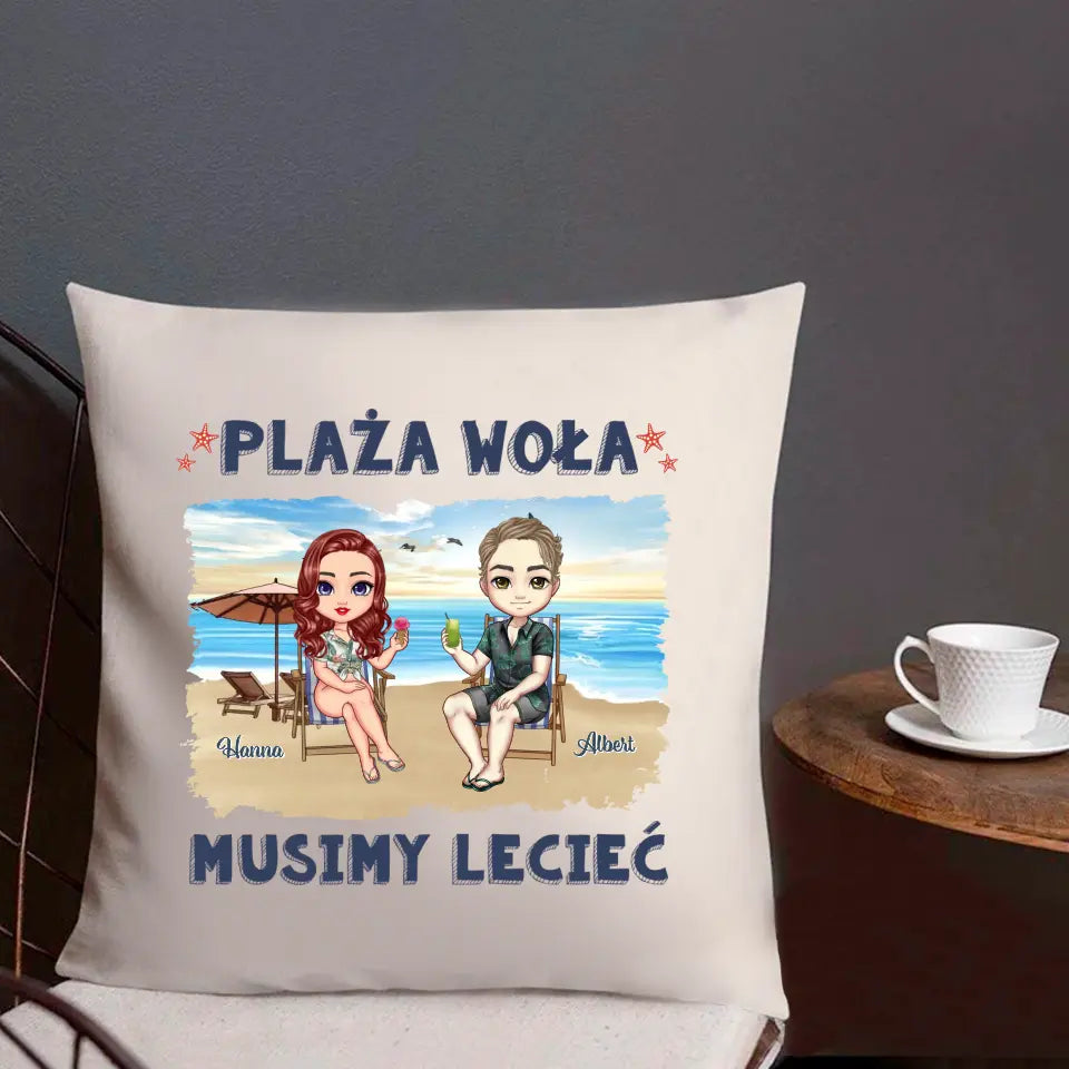 Plaża woła