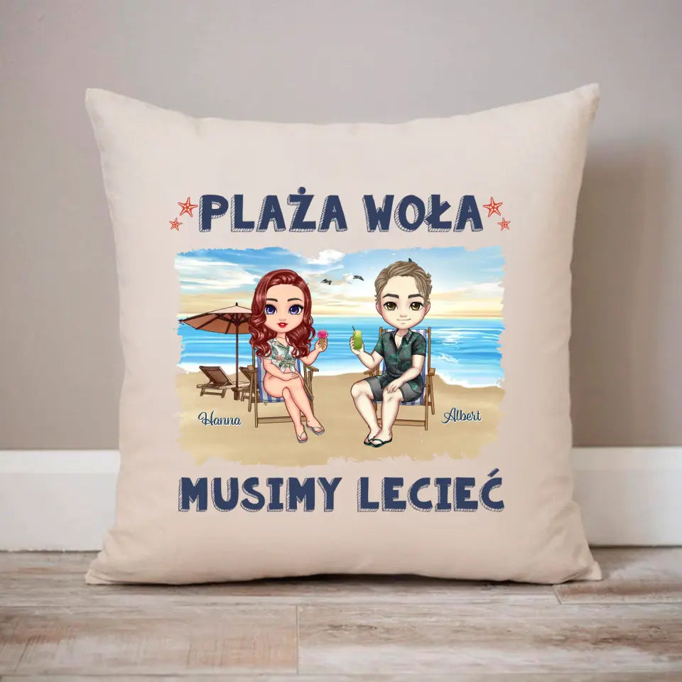 Plaża woła