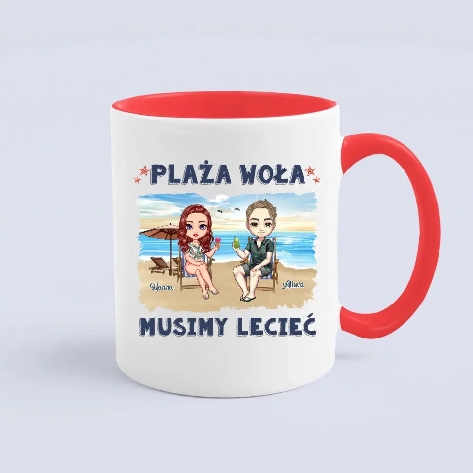 Plaża woła